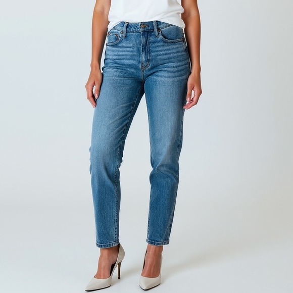 Madewell The Perfect Vintage Jean Womens 26P Light Wash Straight Leg Denim